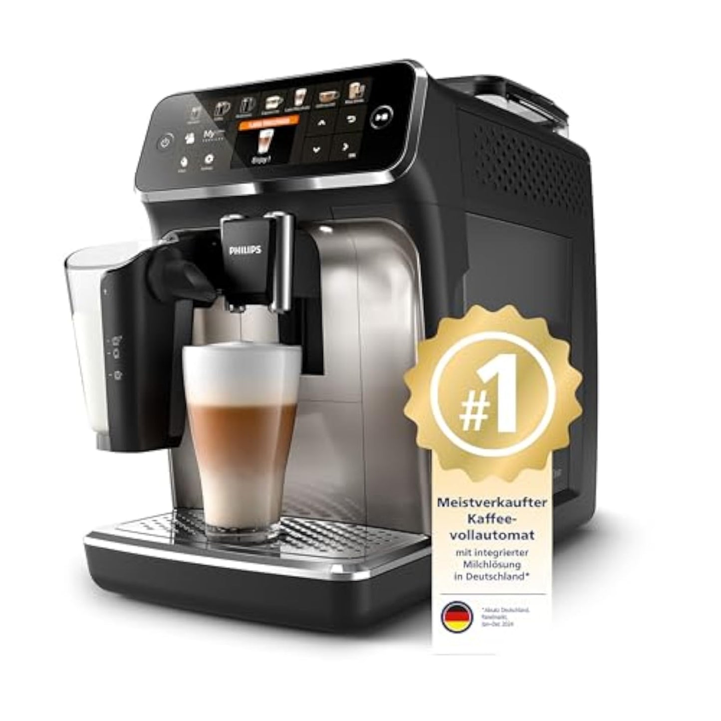 Philips Serie 5400 EP5447/90 Kaffeevollautomat, LatteGo, 12 Rezepte
