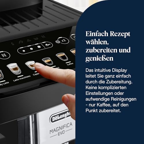 De'Longhi Magnifica Evo ECAM292.81.B Kaffeevollautomat, LatteCrema