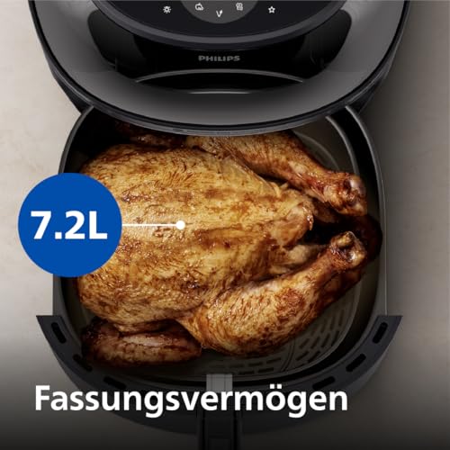 Philips Airfryer 3000 NA340 Heißluftfritteuse 7,2 L, Sichtfenster
